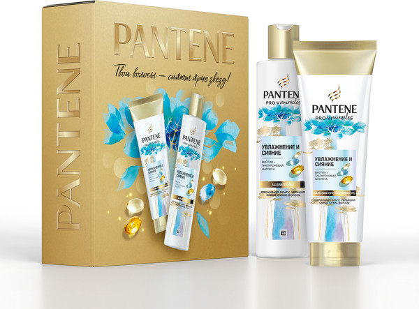 Изображение товара Набор косметики для волос PANTENE Шампунь Pro-V Miracles 250мл+Бальзам Hydra Miracles 160мл