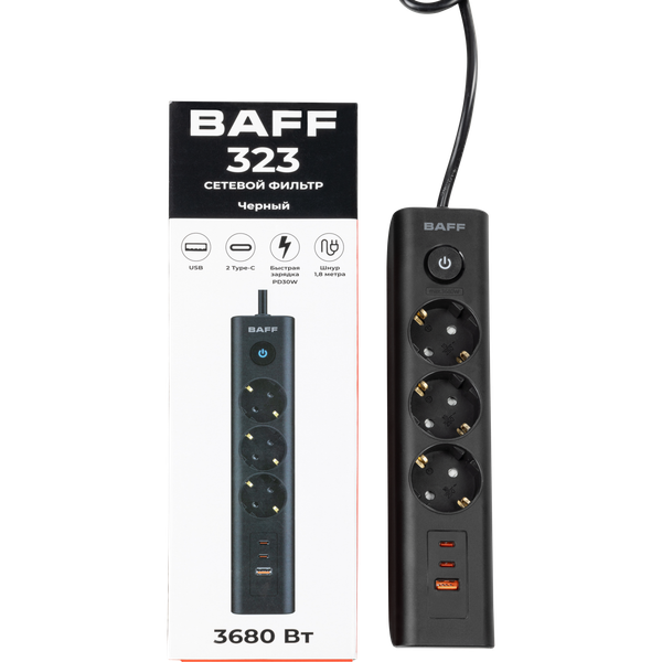 Изображение товара Сетевой фильтр Baff 323