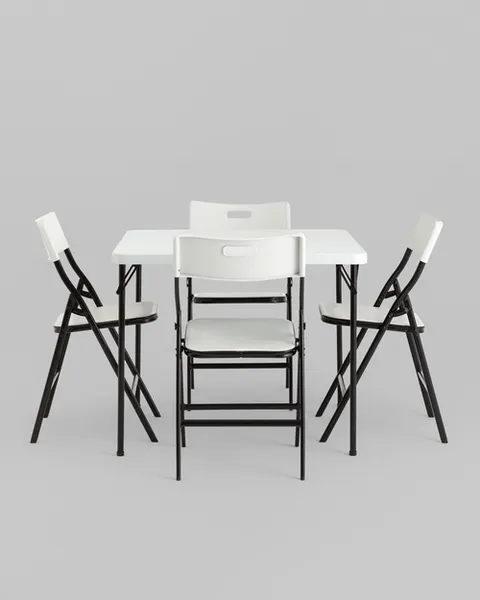 Изображение товара Комплект складной мебели Stool Group YX-ZFP86 (белый)