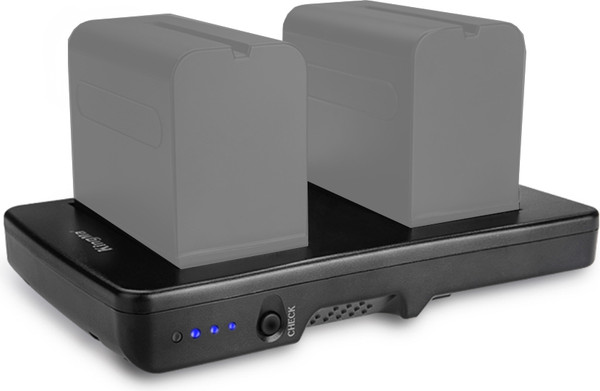 Изображение товара Зарядное устройство для аккумулятора для камеры Kingma F2-BP + адаптер с V-Mount на 2xNP-F