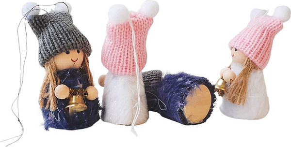 Изображение товара Набор елочных игрушек MONAMI Девочка с колокольчиком 12A-004 (4шт)