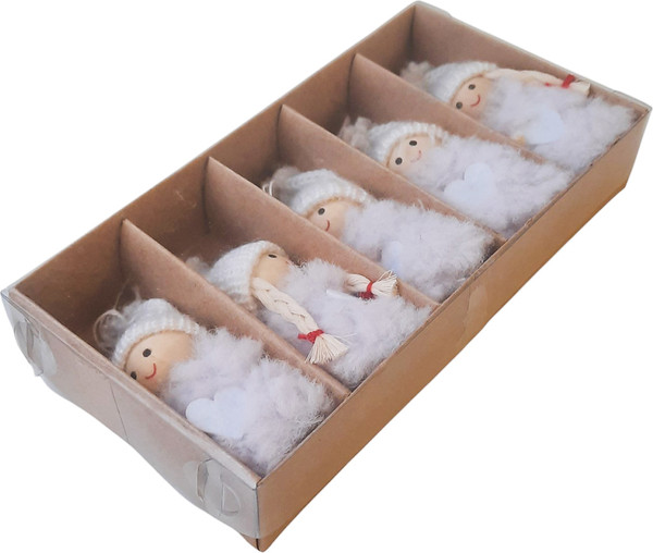 Изображение товара Набор елочных игрушек MONAMI Девочка с сердечком 12A-002 (5шт)