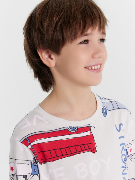 Изображение товара Пижама детская Mark Formelle 563311 (р.146-72, машинки на сером)