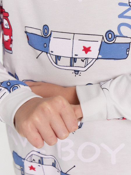 Изображение товара Пижама детская Mark Formelle 563311 (р.146-72, машинки на сером)