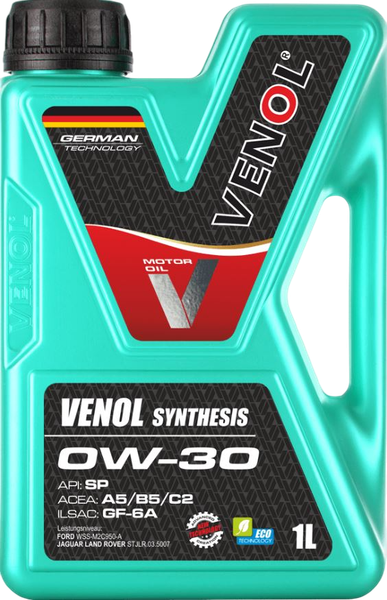 Изображение товара Моторное масло Venol Synthesis 0W30 SP A5/B5 C2 GF-6A / 273001VE (1л)
