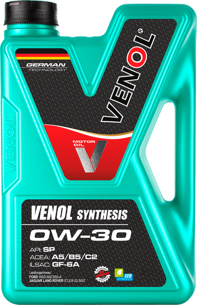 Изображение товара Моторное масло Venol Synthesis 0W30 SP A5/B5 C2 GF-6A / 273005VE (5л)