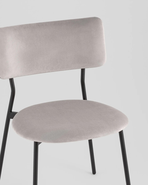 Изображение товара Стул Stool Group Амелия LV-111-St022-01 (велюр светло-серый)