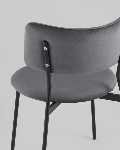 Изображение товара Стул Stool Group Амелия LV-111-St018-01 (велюр темно-серый)