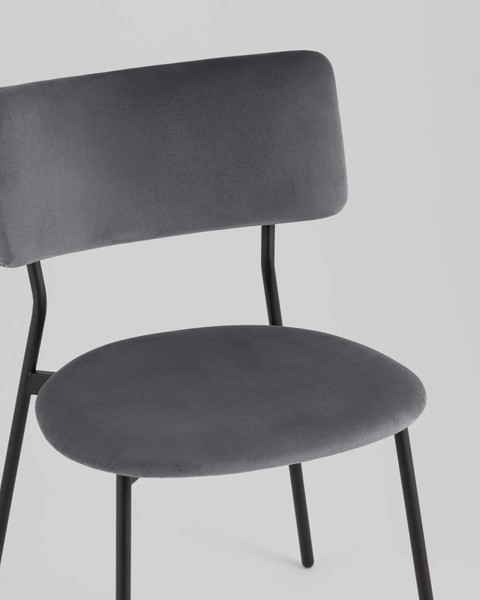 Изображение товара Стул Stool Group Амелия LV-111-St018-01 (велюр темно-серый)