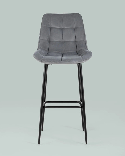 Изображение товара Стул барный Stool Group Флекс AV 405-V12-K14PM-08(B) (велюр велютто серый)