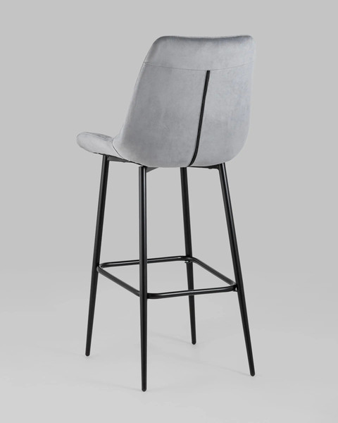 Изображение товара Стул барный Stool Group Флекс AV 405-V12-K14PM-08(B) (велюр велютто серый)