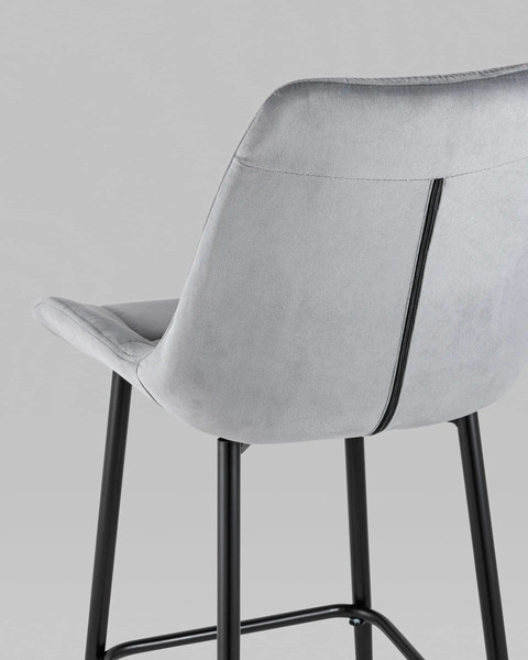 Изображение товара Стул барный Stool Group Флекс AV 405-V12-K14PM-08(B) (велюр велютто серый)