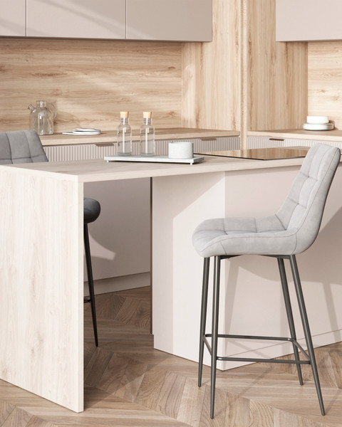 Изображение товара Стул барный Stool Group Флекс AV 405-V12-K14PM-08(B) (велюр велютто серый)