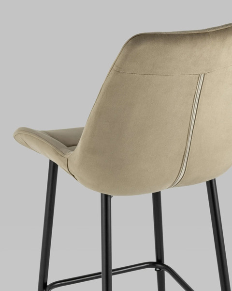 Изображение товара Стул барный Stool Group Флекс AV 405-N07-K14PM-08(B) (велюр капучино)