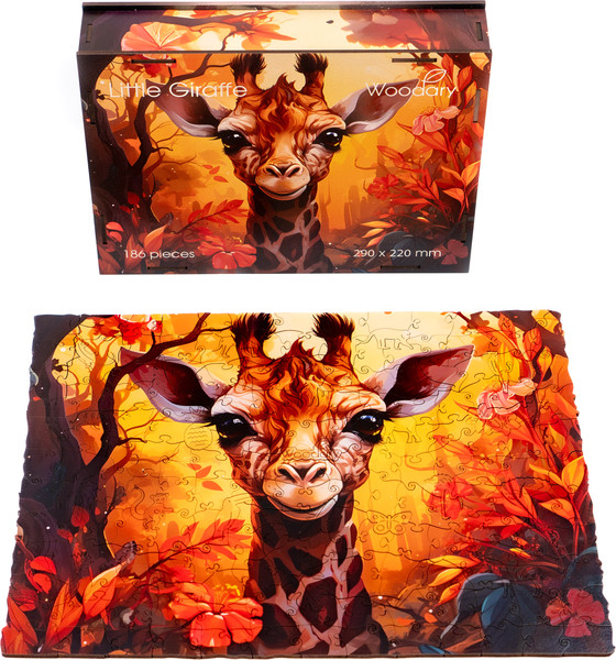 Изображение товара Пазл Woodary Little Giraffe / 3300