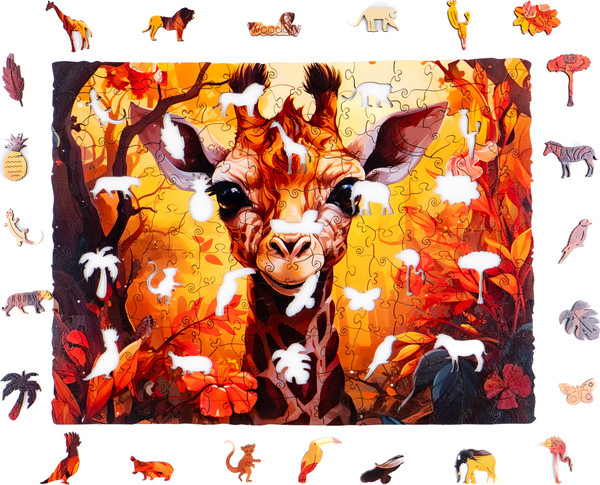Изображение товара Пазл Woodary Little Giraffe / 3300