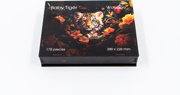 Изображение товара Пазл Woodary Baby Tiger / 3304