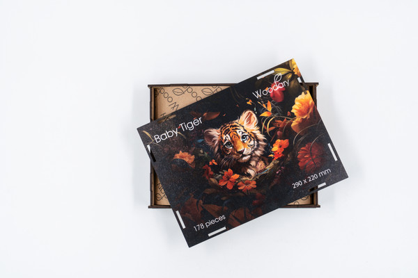 Изображение товара Пазл Woodary Baby Tiger / 3304