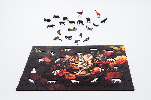 Изображение товара Пазл Woodary Baby Tiger / 3304