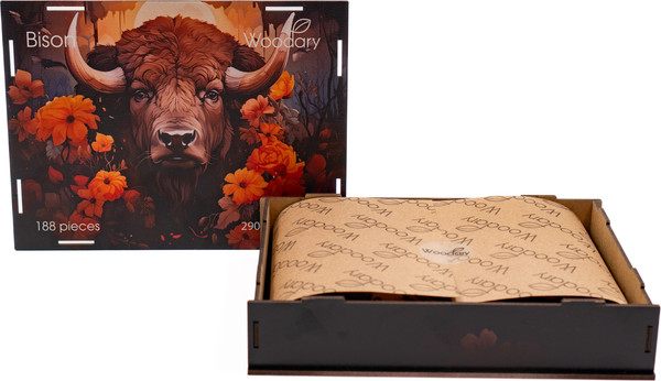 Изображение товара Пазл Woodary Bison / 3305
