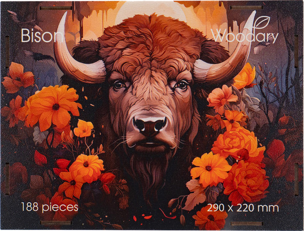 Изображение товара Пазл Woodary Bison / 3305