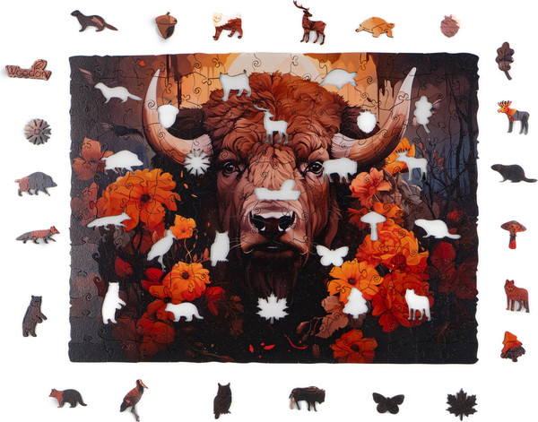 Изображение товара Пазл Woodary Bison / 3305