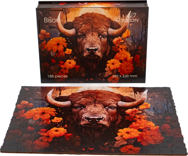 Изображение товара Пазл Woodary Bison / 3305