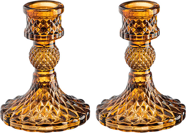 Изображение товара Набор подсвечников Elan Gallery 390240 (янтарный)