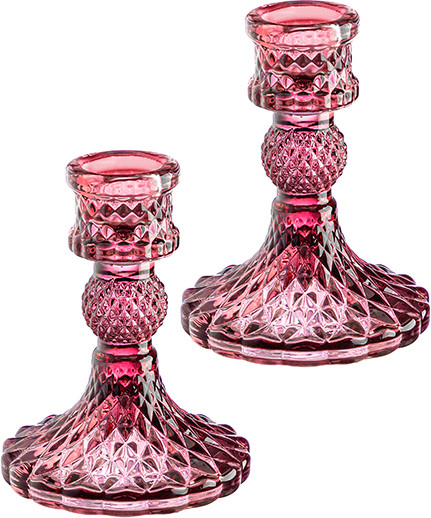 Изображение товара Набор подсвечников Elan Gallery 390242 (бордовый)