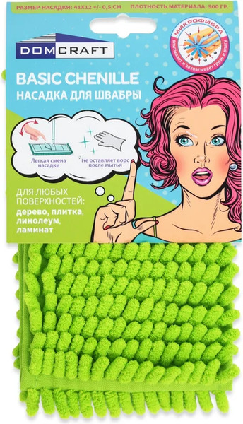 Изображение товара Моп для швабры DomCraft Basic Chenille DBCR001