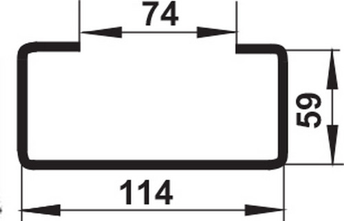 Изображение товара Держатель воздуховода Семь ветров Для плоского канала 110x55 / 56