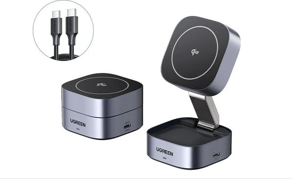 Изображение товара Зарядное устройство беспроводное Ugreen W702 / 35316 (серый)