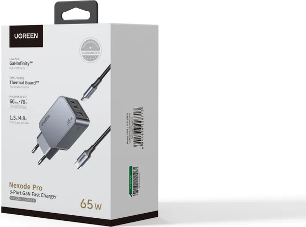 Изображение товара Зарядное устройство сетевое Ugreen X755 / 25871 (серый)