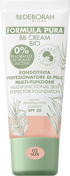 Изображение товара BB-крем Deborah Milano Formula Pura BB Cream Bio тон 02 (30мл)