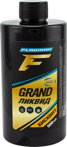 Изображение товара Ароматизатор рыболовный Flagman Fishing Ликвид Grand PRFV064 (500мл, бисквит)