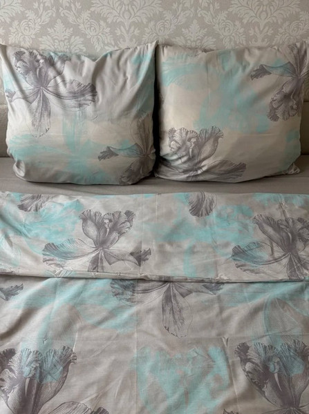 Изображение товара Комплект постельного белья Блакiт Блеск мятный 1.5сп 70х70 41241/0 / 465313/457978 К