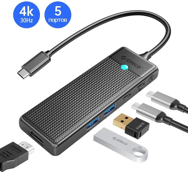 Изображение товара Док-станция для ноутбука Orico PWD-5P-BK-EP