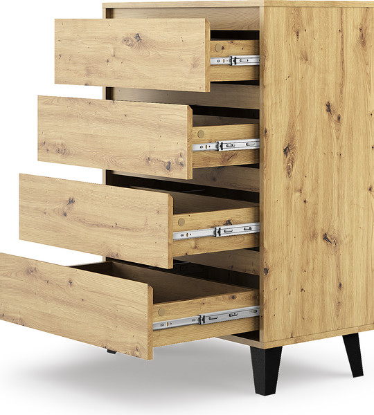 Изображение товара Комод Anrex Boxwell Berg 4S/70б (дуб артисан)