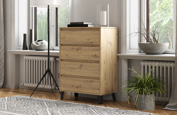 Изображение товара Комод Anrex Boxwell Berg 4S/70б (дуб артисан)