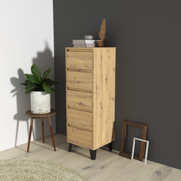 Изображение товара Комод Anrex Boxwell Berg 5S/40 (дуб артисан)