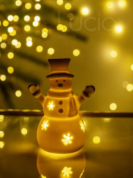 Изображение товара Ночник Лючия Снеговик / 183-09 (белый)