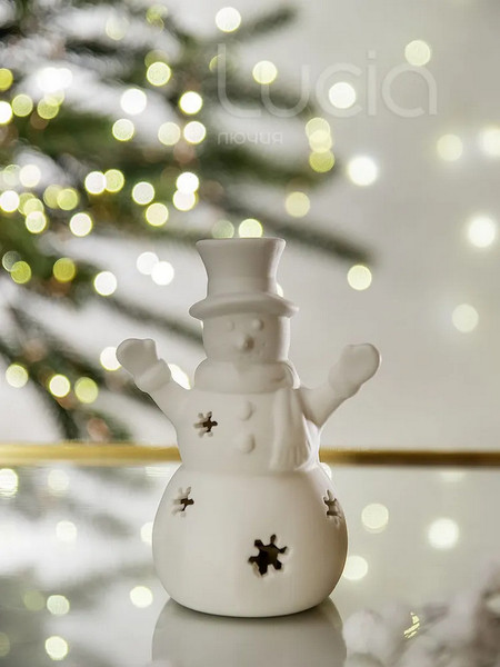 Изображение товара Ночник Лючия Снеговик / 183-09 (белый)