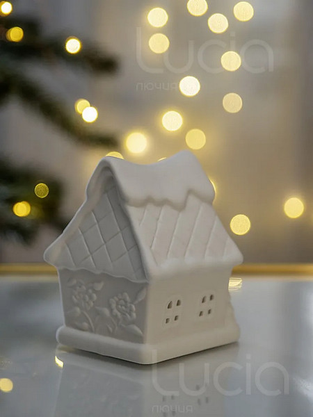 Изображение товара Ночник Лючия Зимняя Избушка 27 / 186-27 (белый)