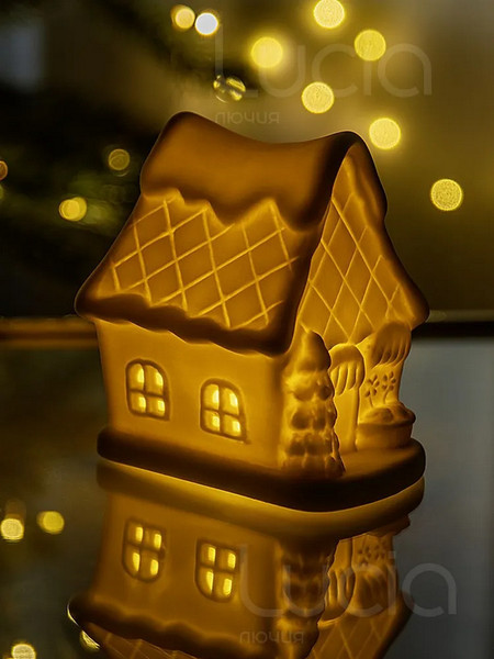 Изображение товара Ночник Лючия Зимняя Избушка 27 / 186-27 (белый)