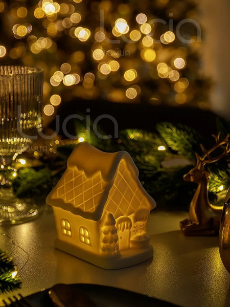 Изображение товара Ночник Лючия Зимняя Избушка 27 / 186-27 (белый)