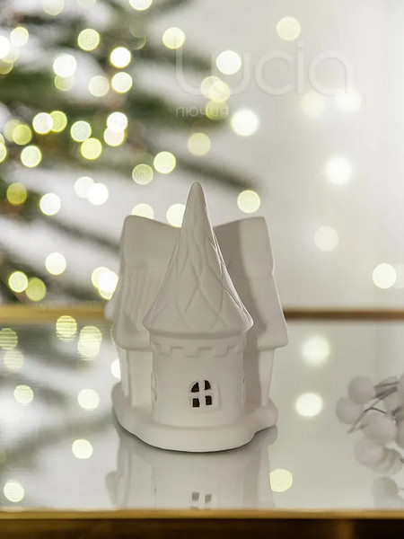 Изображение товара Ночник Лючия Зимняя Избушка 28 / 186-28 (белый)