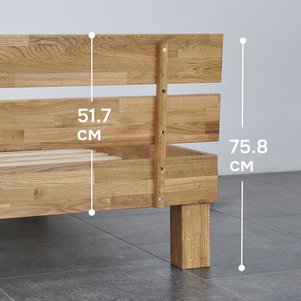 Изображение товара Двуспальная кровать Dipriz Дубовая классика Д.83060.1 (дуб масло)