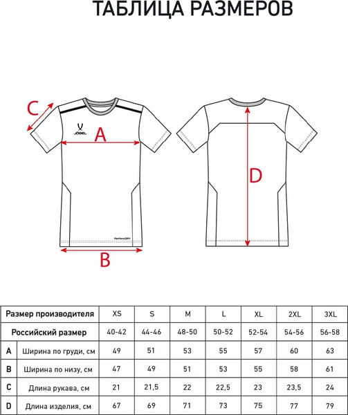 Изображение товара Футболка игровая футбольная Jogel Division Training Tee (XXL, черный)