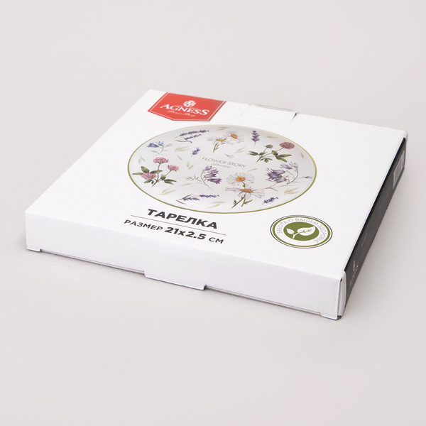 Изображение товара Тарелка закусочная (десертная) Agness Flower Story 358-2172