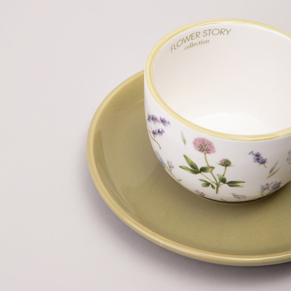 Изображение товара Чашка с блюдцем Agness Flower Story 358-2178